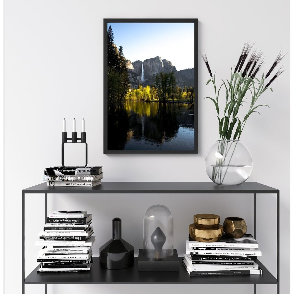 Nature at Yosemite National Park, United States Waterfall Wall Art Design